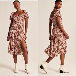 ABERCROMBIE & FITCH Floral
Smocked Midi Dress
